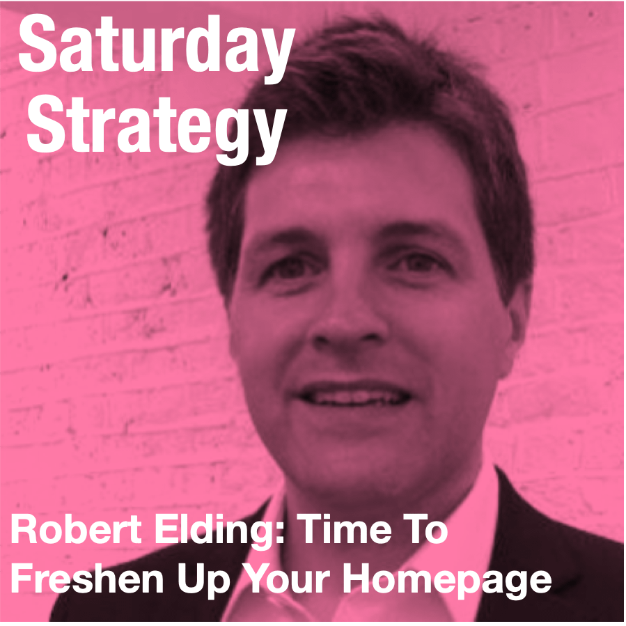 Time to freshen up your homepage with Robert Elding