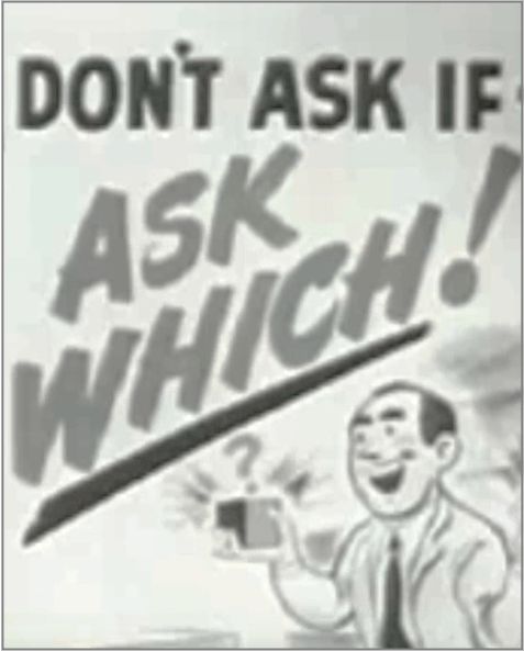 Elmer Wheeler - dont ask if ask which