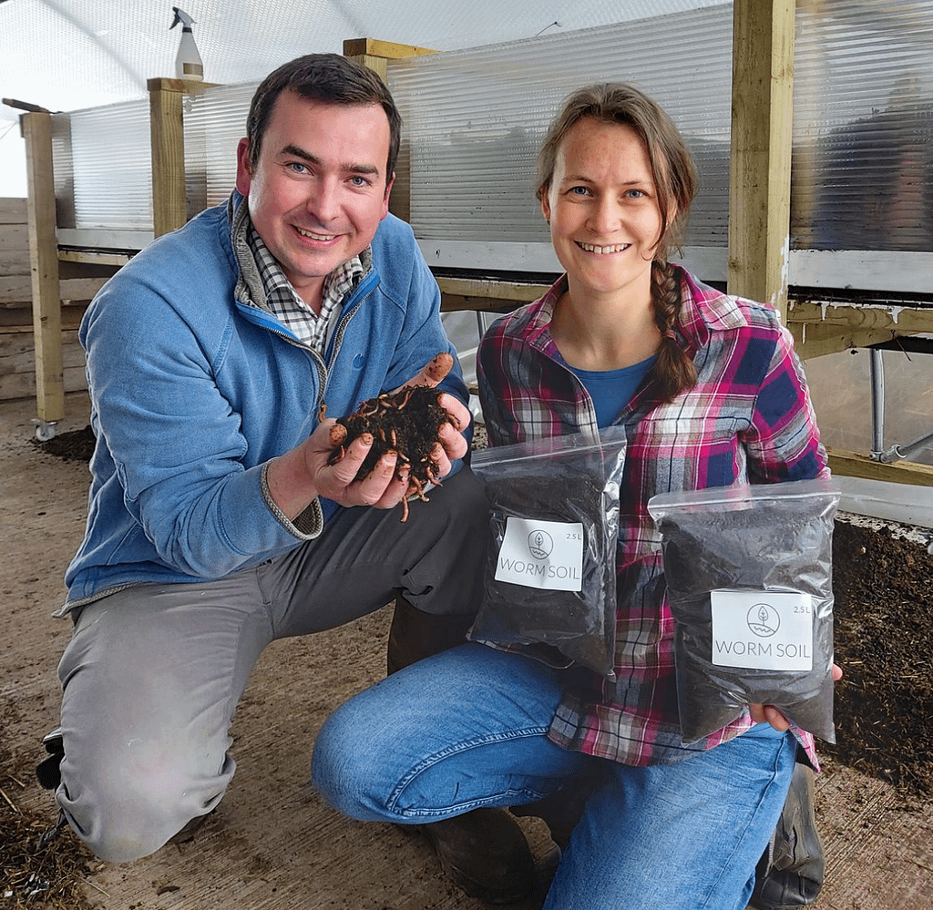 Pair get down to earth with worm farm venture