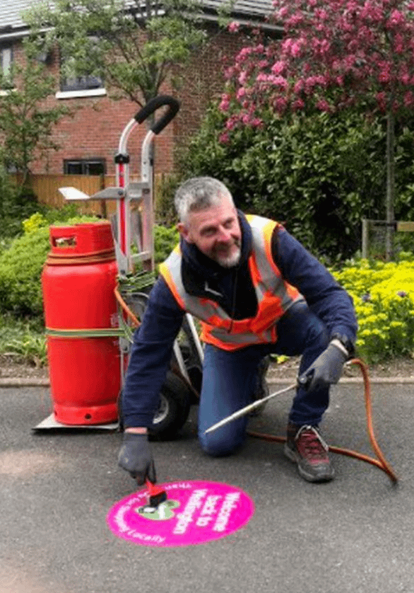 Warm messages welcoming visitors back to Shropshire town
